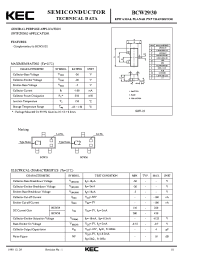 Datasheet BCW30 manufacturer KEC